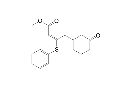 Methyl 3-(phenylthoio)-4-(3-oxocyclohexy)but-2-enoate (E)