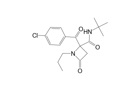 N-(tert-Butyl)-2-(4-chlorobenzoyl)-4-oxo-1-propylazetidine-2-carboxamide