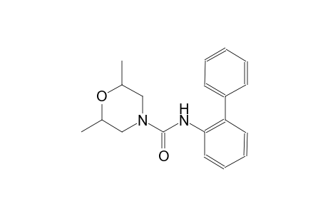 4-morpholinecarboxamide, N-[1,1'-biphenyl]-2-yl-2,6-dimethyl-