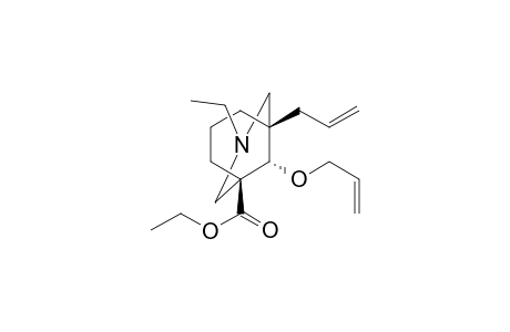 Ethyl (1R*,5S*,9S*)-5-(2'-propenyl)-9-(2''-propenyloxy)-3-azabicyclo[3.3.1]nonane-1-carboxylate