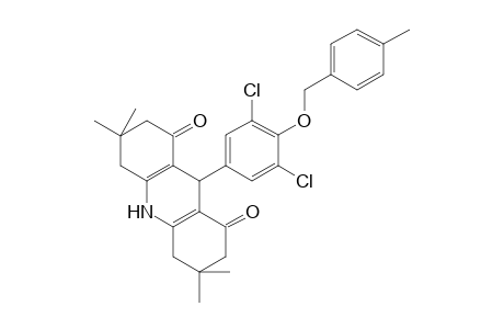 9-[3,5-bis(chloranyl)-4-[(4-methylphenyl)methoxy]phenyl]-3,3,6,6-tetramethyl-2,4,5,7,9,10-hexahydroacridine-1,8-dione