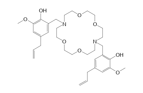 4-allyl-2-[[16-[(5-allyl-2-hydroxy-3-methoxy-phenyl)methyl]-1,4,10,13-tetraoxa-7,16-diazacyclooctadec-7-yl]methyl]-6-methoxy-phenol