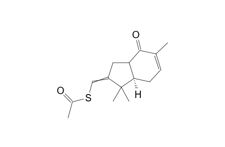 (3aR)-((1,1,5-Trimethyl-4-oxo-3a,4,7,7a-tetrahydro-1H-inden-2(3H)-ylidene)methyl) ethanethioate