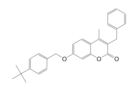 2H-1-benzopyran-2-one, 7-[[4-(1,1-dimethylethyl)phenyl]methoxy]-4-methyl-3-(phenylmethyl)-