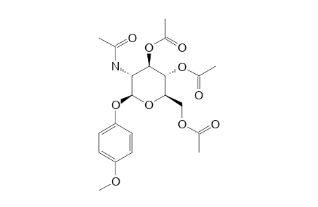 1-(PARA-METHOXYPHENYL)-2-N-ACETAMIDO-2-DEOXY-BETA-D-GLUCOPYRANOSIDE-PERACETYLATED