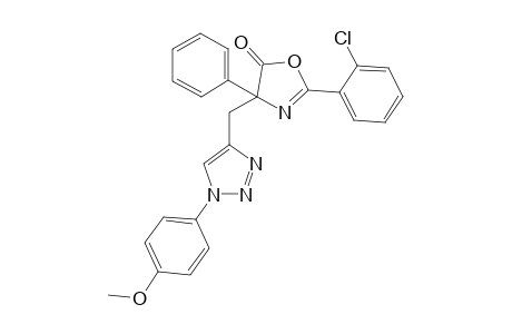 2-(2-Chlorophenyl)-4-((1-(4-methoxyphenyl)-1H-1,2,3-triazol-4-yl)methyl)-4-phenyloxazol-5(4H)-one