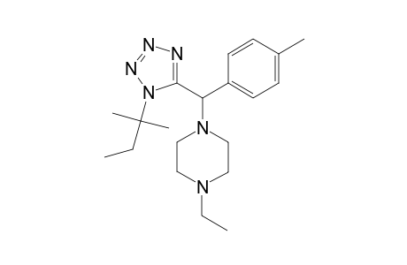 1-Ethyl-4-[[1-(2-methylbutan-2-yl)-1,2,3,4-tetrazol-5-yl]-(4-methylphenyl)methyl]piperazine