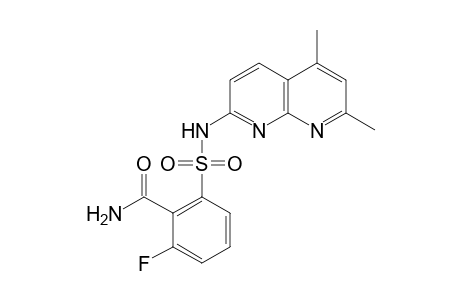 Benzamide, 2-[[(5,7-dimethyl-1,8-naphthyridin-2-yl)amino]sulfonyl]-6-fluoro-
