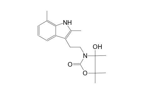 2-oxazolidinone, 3-[2-(2,7-dimethyl-1H-indol-3-yl)ethyl]-4-hydroxy-4,5,5-trimethyl-