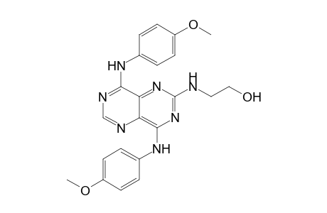 2-[[4,8-bis(4-methoxyanilino)-2-pyrimido[5,4-d]pyrimidinyl]amino]ethanol