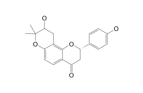 BROSIMACUTIN-D;(2S)-4'-HYDROXY-7,8-(2,2-DIMETHYL-3-HYDROXY-2,3-DIHYDRO-4H-PYRANO)-FLAVANONE