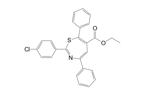 6-Ethoxycarbonyl-2-(4-chlorophenyl)-4,7-diphenyl-1,3-thiazepin