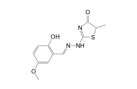 benzaldehyde, 2-hydroxy-5-methoxy-, (4,5-dihydro-5-methyl-4-oxo-2-thiazolyl)hydrazone