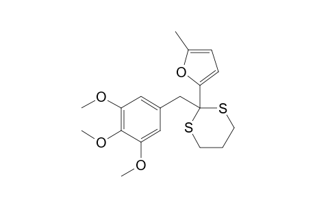 2-Methyl-5-[2'-(3",4",5"-trimethoxybenzyl)-[1,3]dithian-2'-yl]furan