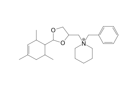 1-(Phenylmethyl)-1-[[2-(2,4,6-trimethyl-1-cyclohex-3-enyl)-1,3-dioxolan-4-yl]methyl]piperidin-1-ium