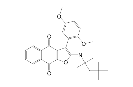 3-(2,5-DIMETHOXYPHENYL)-2-[(1,1,3,3-TETRAMETHYLBUTYL)-AMINO]-NAPHTHO-[2,3-B]-FURAN-4,9-DIONE