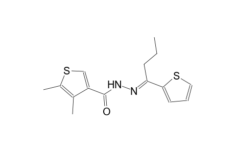 4,5-dimethyl-N'-[(E)-1-(2-thienyl)butylidene]-3-thiophenecarbohydrazide
