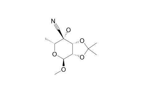 METHYL-4-CYANO-6-DEOXY-2,3-O-ISOPROPYLIDENE-ALPHA-L-TALOPYRANOSIDE