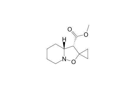endo-(3'S*,3'aR*)-3'-(1-Methoxy-1-oxomethyl)octahydrospiro[cyclopropane-1,2'-isoxazole[2,3-a]pyridine]