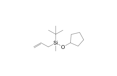 Allyl-t-butylcyclopentanoxymethylsilane