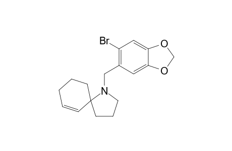 1-[(6-bromo-1,3-benzodioxol-5-yl)methyl]-1-azaspiro[4.5]dec-6-ene