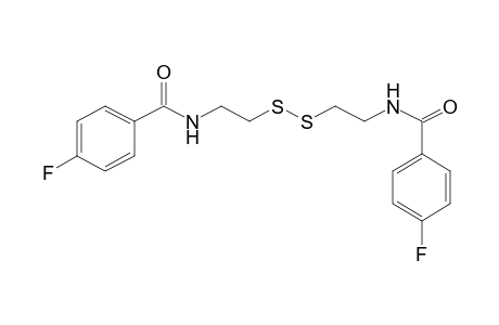 4-Fluoro-N-[2-((2-[(4-fluorobenzoyl)amino]ethyl)disulfanyl)ethyl]benzamide