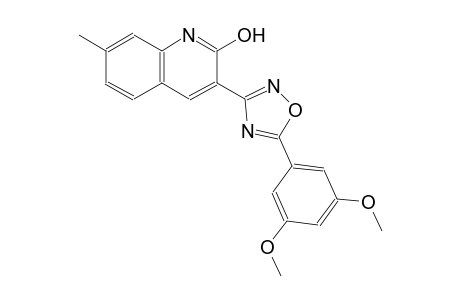 3-[5-(3,5-dimethoxyphenyl)-1,2,4-oxadiazol-3-yl]-7-methyl-2-quinolinol