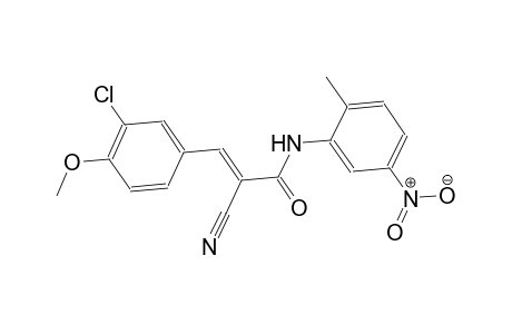 (2E)-3-(3-chloro-4-methoxyphenyl)-2-cyano-N-(2-methyl-5-nitrophenyl)-2-propenamide