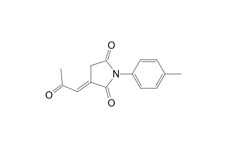 2,5-Pyrrolidinedione, 1-(4-methylphenyl)-3-(2-oxopropylidene)-, (E)-