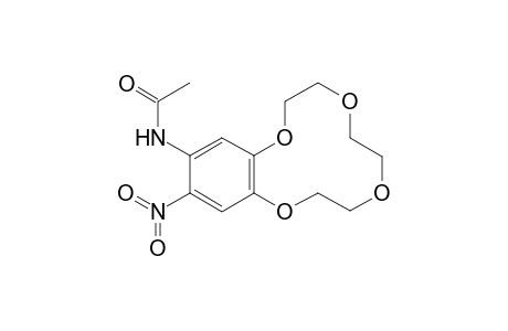 N-(13-Nitro-2,3,5,6,8,9-hexahydro-1,4,7,10-benzotetraoxacyclododecin-12-yl)acetamide