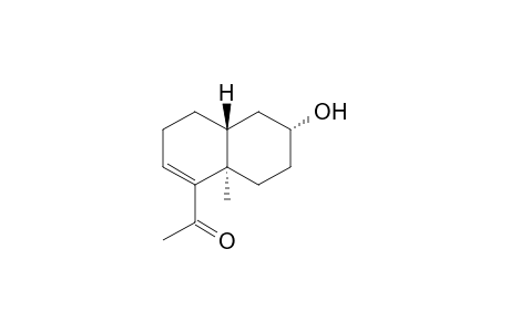 (4aR,6R,8aR)-(-1-[3',4',4'a,5',6',7',8',8'a-Octahydro-8'a-methyl-6'-hydroxynaphthalen-1'-yl]-ethanone