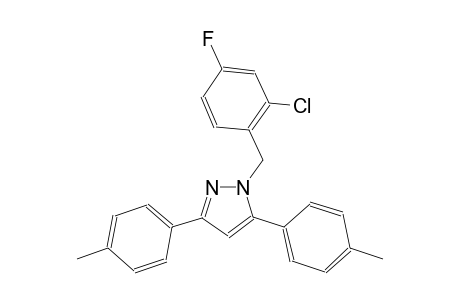 1-(2-chloro-4-fluorobenzyl)-3,5-bis(4-methylphenyl)-1H-pyrazole