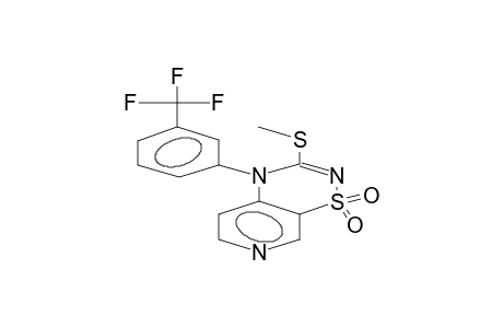 3-methylthio-4-(3-trifluoromethylphenyl)-4H-thiazino[2,3-c]pyridine-1,1-dioxide