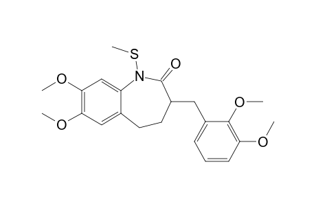 7,8-Dimethoxy-3-(2,3-dimethoxybenzyl)-1-(methylthio)-1,2,4,5-tetrahydrobenzazepin-2-one