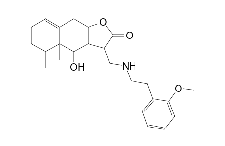 3H-Naphtho[2,3-b]furan-2-one, 4-hydroxy-3-[[2-(2-methoxyphenyl)ethylamino]methyl]-4a,5-dimethyl-3a,4,4a,5,6,7,9,9a-octahydro-
