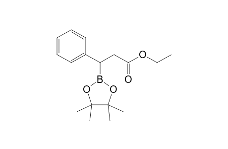 Ethyl 3-phenyl-3-(4,4,5,5-tetramethyl-1,3,2-dioxaborolan-2-yl)propionate