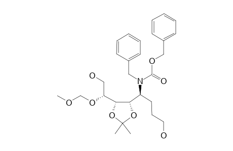 BENZYL-BENZYL-[(S)-4-HYDROXY-1-[(4S,5S)-5-[(R)-2-HYDROXY-1-(METHOXYMETHOXY)-ETHYL]-2,2-DIMETHYL-1,3-DIOXOLAN-4-YL]-BUTYL]-CARBAMATE