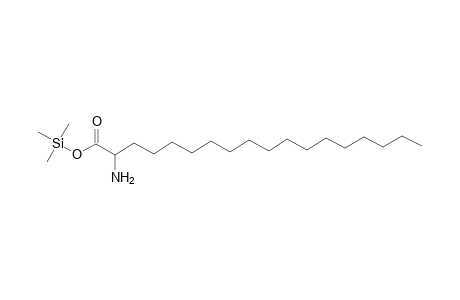 Octadecanoic acid, 2-amino-, trimethylsilyl deriv.