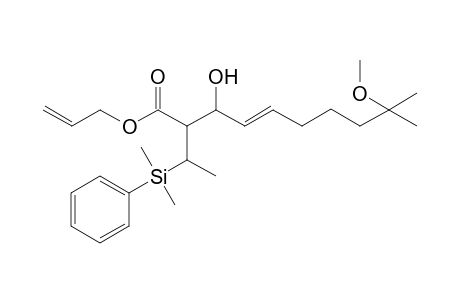 Allyl (4E,2SR,3RS)-2-[(1RS)-1-Dimethyl(phenyl)silylethyl]-3-hydroxy-9-methoxy-9-methyldec-4-enoate