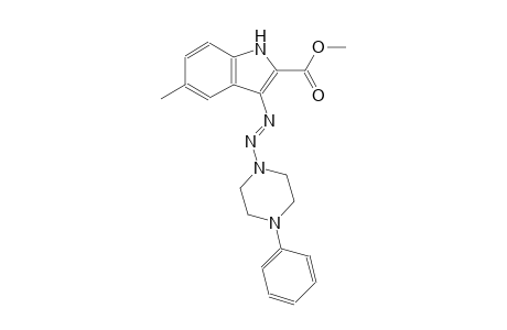 methyl 5-methyl-3-[(E)-(4-phenyl-1-piperazinyl)diazenyl]-1H-indole-2-carboxylate