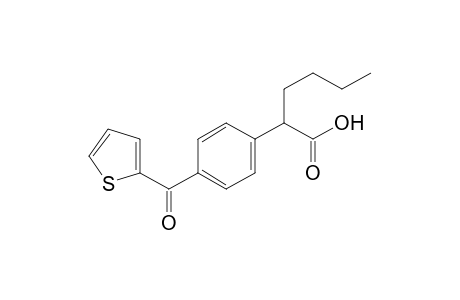 2-[p-(2-thenoyl)phenyl]hexanoic acid