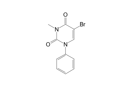 5-bromo-3-methyl-1-phenyl-pyrimidine-2,4-quinone