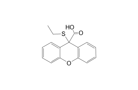 9-(ethylthio)-9-xanthenecarboxylic acid