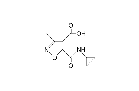 4-Isoxazolecarboxylic acid, 5-[(cyclopropylamino)carbonyl]-3-methyl-