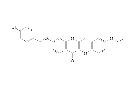 7-[(4-chlorobenzyl)oxy]-3-(4-ethoxyphenoxy)-2-methyl-4H-chromen-4-one