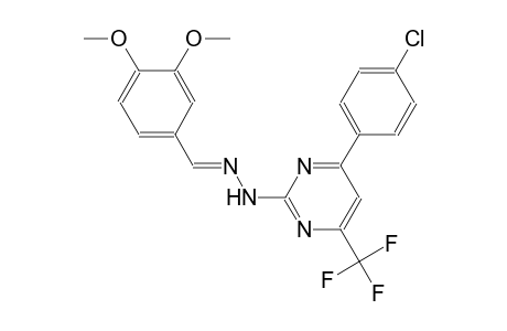 3,4-dimethoxybenzaldehyde [4-(4-chlorophenyl)-6-(trifluoromethyl)-2-pyrimidinyl]hydrazone
