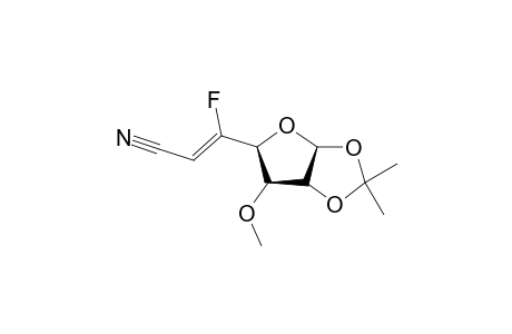 (Z)-5,6-Dideoxy-5-fluoro-1,2-O-isopropylidene-3-O-methyl-5-D-xylo-hepteno-furannurononitrile