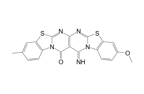 15-imino-3-methoxy-10-methylbenzo[4',5']thiazolo[3',2':1,2]pyrimido[4,5-d]benzo[4,5]thiazolo[3,2-a]pyrimidin-14(15H)-one