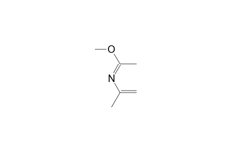 Methyl (1E)-N-[(E)-1-methylethenyl]ethanimidoate