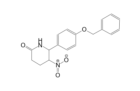 6-[4-(benzyloxy)phenyl]-5-nitro-2-piperidinone